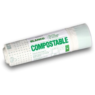 Zatahovací odpadkové pytle Blanco Compostable M, kompostovatelné, pro nádoby 12-19 l, 15 ks