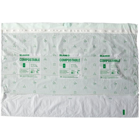 Zatahovací odpadkové pytle Blanco Compostable M, kompostovatelné, pro nádoby 12-19 l, 15 ks Zatahovací odpadkové pytle Blanco Compostable M, kompostovatelné, pro nádoby 12-19 l, 15 ks