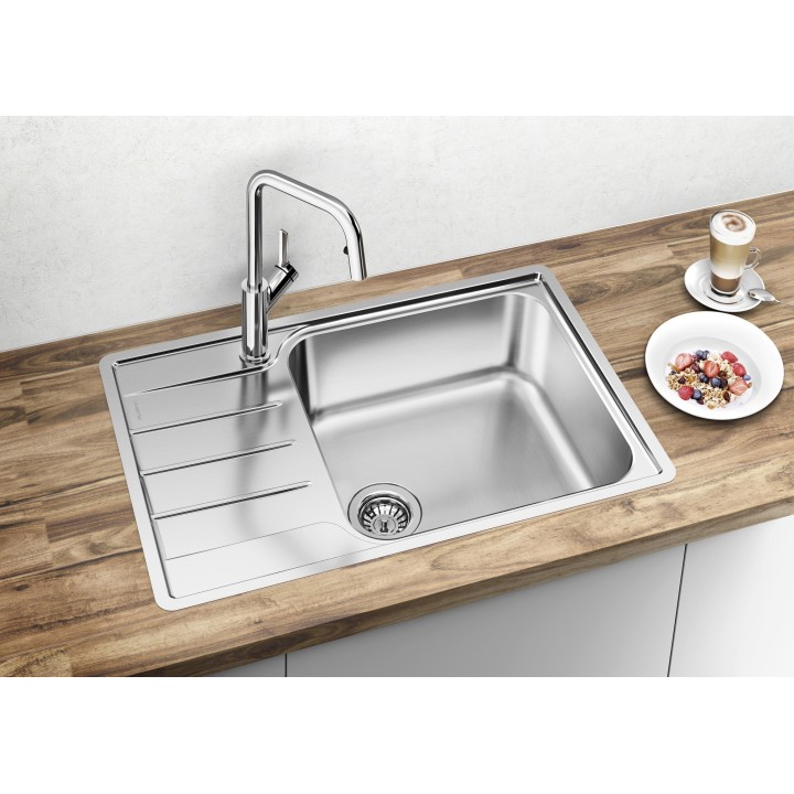 Kuchyňský dřez Blanco Lemis XL 6 S-IF Compact Kartáčovaný, bez excentru