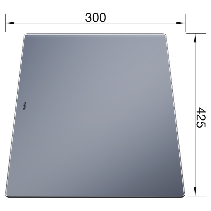 Deska Blanco 230970, sklo, pro dřezy Divon