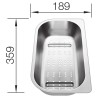 Miska Blanco 221132, nerez, pro dřezy Livit 6 S Miska Blanco 221132, nerez, pro dřezy Livit 6 S