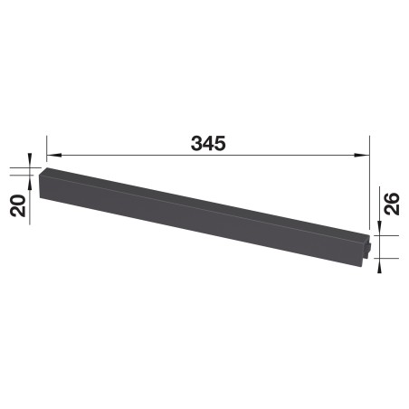 Dělící příčka pro uložení nádob do rámu, ke košům Blanco Select 50/3, XL 60/3, 60/4 Dělící příčka pro uložení nádob do rámu, ke košům Blanco Select 50/3, XL 60/3, 60/4